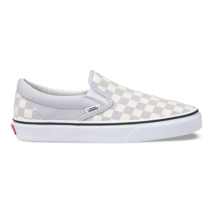 Classics Shoes Women Vans Checkerboard SlipOn Gray Dawntrue White Classics Shoes Women Vans Checkerboard SlipOn Gray Dawntrue White