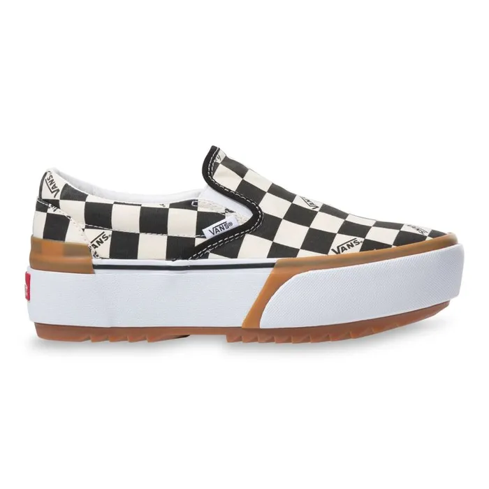 Classics Shoes Women Vans Checkerboard SlipOn Stacked Multitrue White Classics Shoes Women Vans Checkerboard SlipOn Stacked Multitrue White
