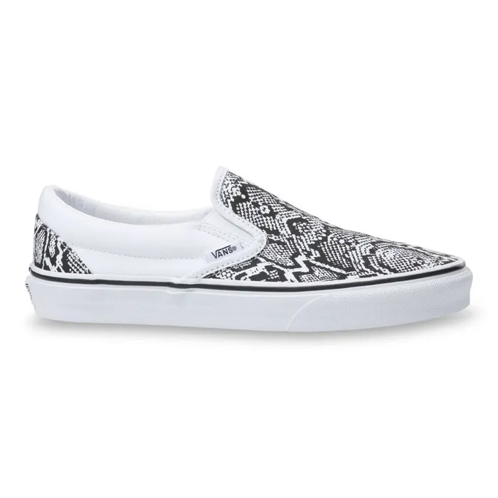Classics Shoes Women Vans Python SlipOn Whitetrue White Classics Shoes Women Vans Python SlipOn Whitetrue White