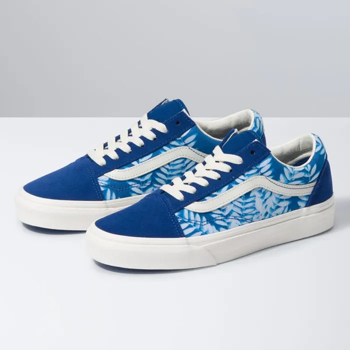 Classics Shoes Women Vans Solar Floral Old Skool True Bluemarshmallow