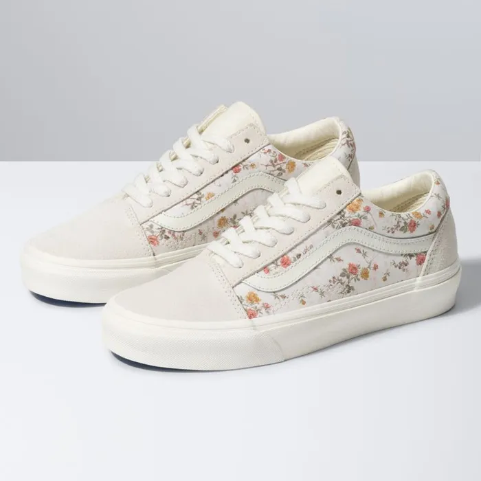 Classics Shoes Women Vans Vintage Old Skool Floralmarshmallow