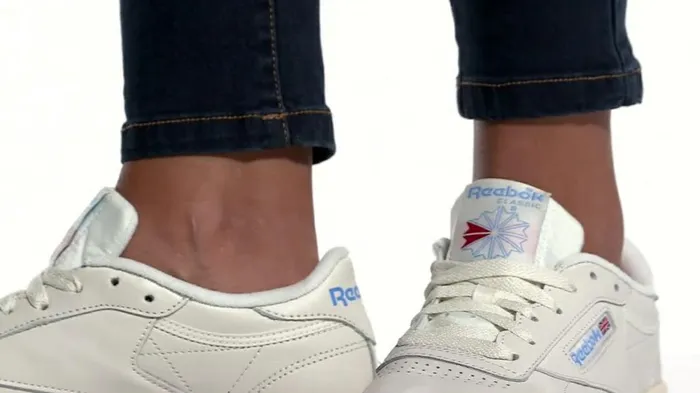 Classics Shoes Womens Reebok Club C 85 Model Vintage Shoes Chalk Paperwhite Athletic Blue Excellent Red