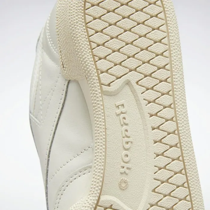 Classics Shoes Womens Reebok Club C 85 Model Vintage Shoes Chalk Paperwhite Athletic Blue Excellent Red