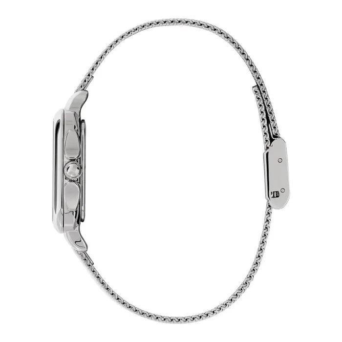 Color Dial Watches Women Olivia Burton 28mm Grosvenor Light Grey and Silver Mesh Watch