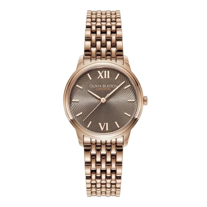Color Dial Watches Women Olivia Burton 32mm Swirl Mushroom and Rose Gold Bracelet Watch Color Dial Watches Women Olivia Burton 32mm Swirl Mushroom and Rose Gold Bracelet Watch