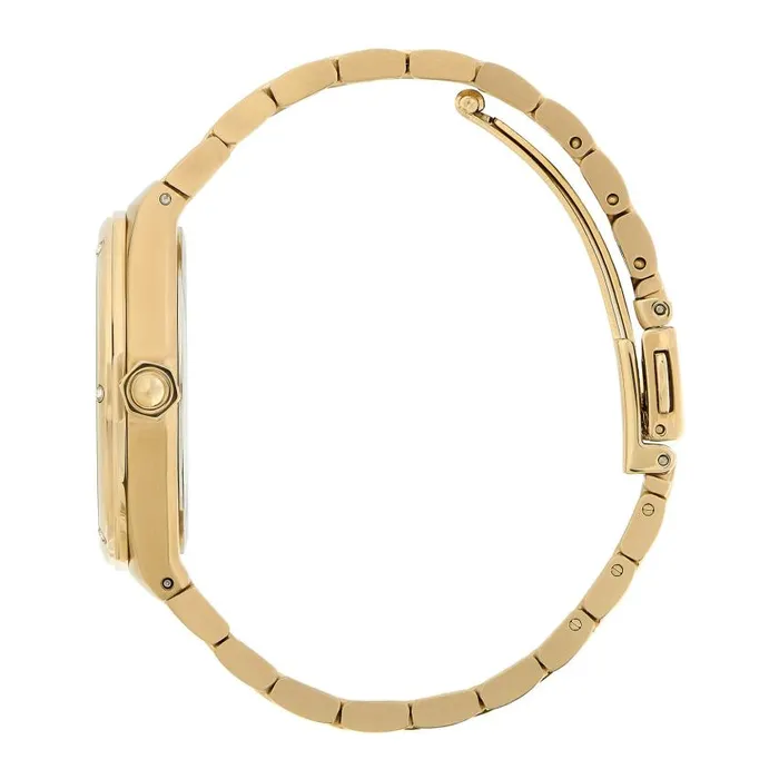 Color Dial Watches Women Olivia Burton 33mm Hexa Green and Gold Bracelet Watch