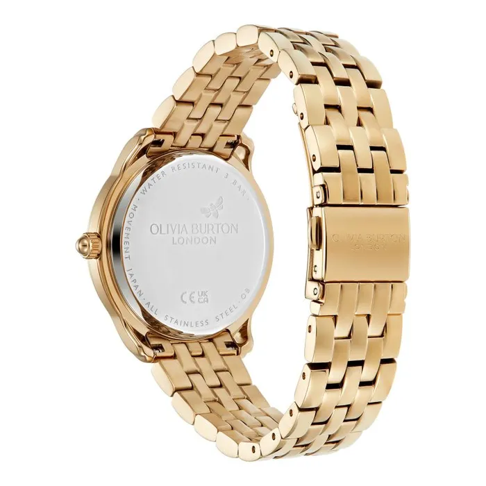 Color Dial Watches Women Olivia Burton 36mm Starlight Color Sweet Mandarin and Gold Bracelet Watch