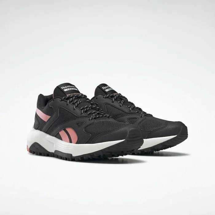Comfortable Shoes Womens Reebok Lavante Terrain Running Shoes Core Black Ceramic Pink Twisted Coral