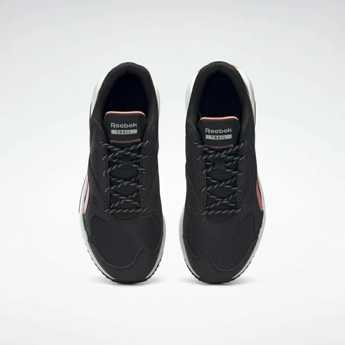 Comfortable Shoes Womens Reebok Lavante Terrain Running Shoes Core Black Ceramic Pink Twisted Coral