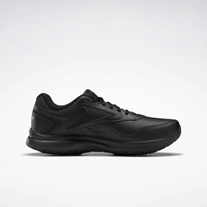 Comfortable Shoes Womens Reebok Walk Ultra 7 DMX MAX Wide Shoes Black Cold Grey Collegiate Royal
