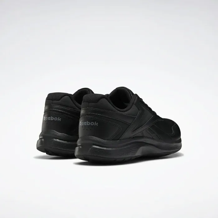 Comfortable Shoes Womens Reebok Walk Ultra 7 DMX MAX Wide Shoes Black Cold Grey Collegiate Royal