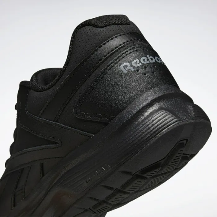 Comfortable Shoes Womens Reebok Walk Ultra 7 DMX MAX Wide Shoes Black Cold Grey Collegiate Royal