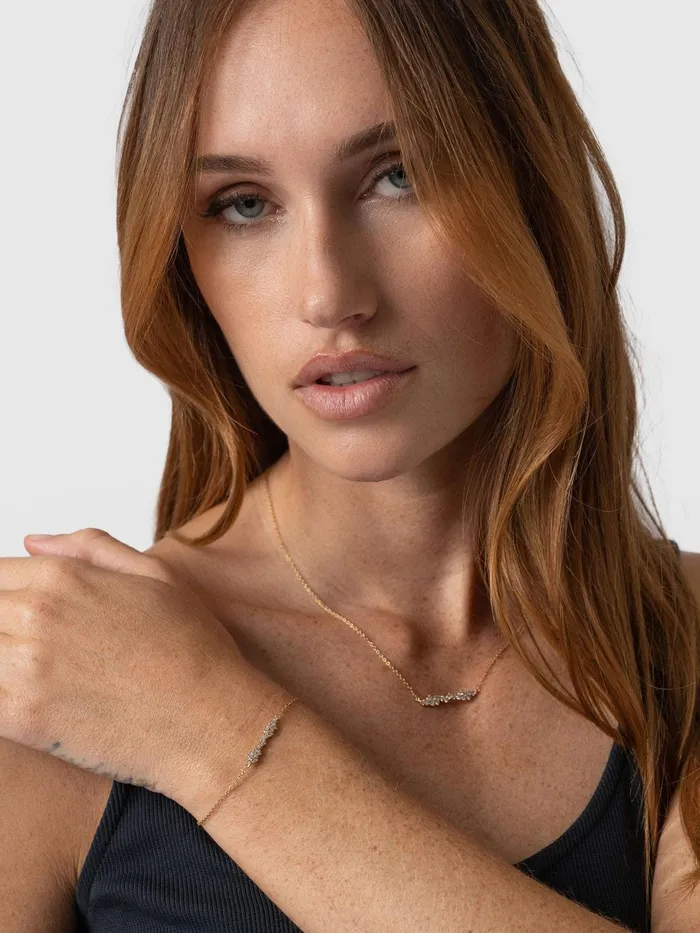 Constellation Cluster Bar Bracelet 8211 Gold Gold Women Saint And Sofia Bracelets
