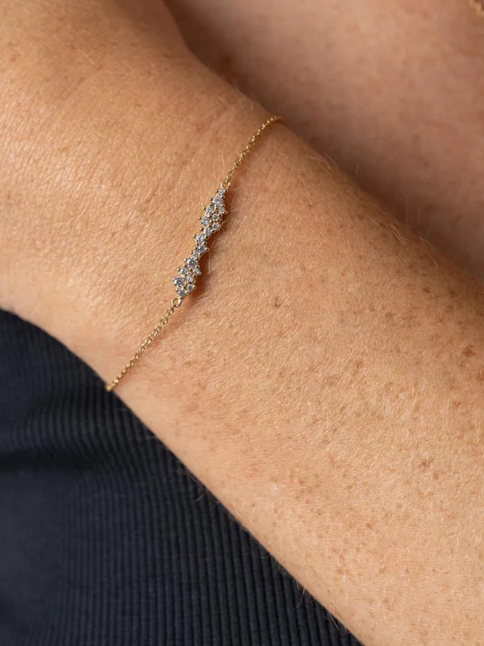 Constellation Cluster Bar Bracelet 8211 Gold Gold Women Saint And Sofia Bracelets