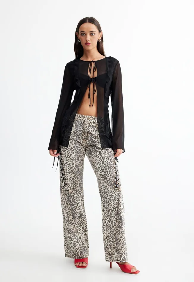 Cover Ups Women Lioness Fashion BARELY THERE TIE TOP Onyx Cover Ups Women Lioness Fashion BARELY THERE TIE TOP Onyx