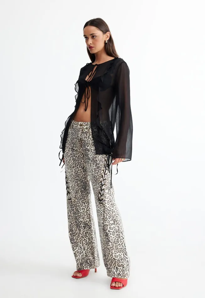 Cover Ups Women Lioness Fashion BARELY THERE TIE TOP Onyx Cover Ups Women Lioness Fashion BARELY THERE TIE TOP Onyx