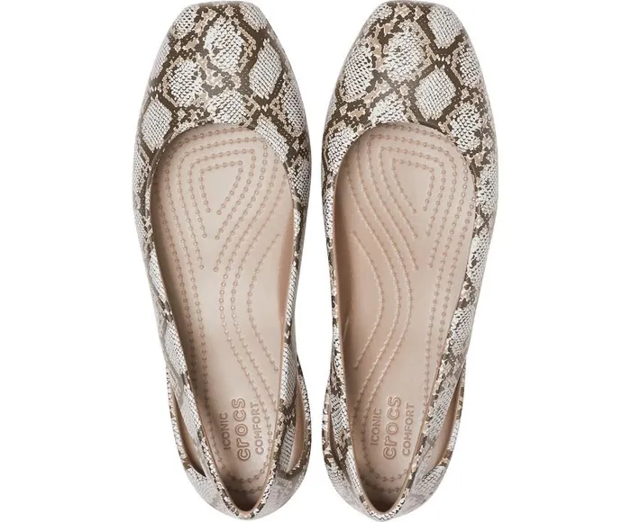 Crocs Flats Crocs Sloane Graphic Flat Mushroom 8211 Women