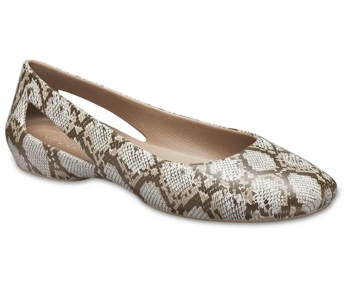 Crocs Flats Crocs Sloane Graphic Flat Mushroom 8211 Women