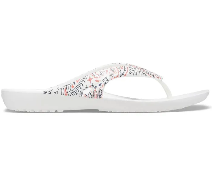 Crocs FlipFlops Kadee II Americana Paisley Flip White Multi 8211 Women