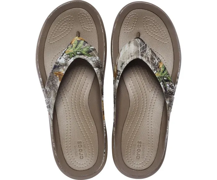 Crocs FlipFlops Swiftwater Realtree Edge Wave Flip Walnut 8211 Men