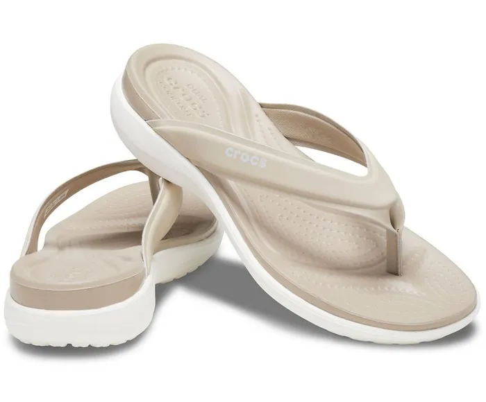 Crocs Sandals Capri V Sporty Flip Cobblestone 8211 Women
