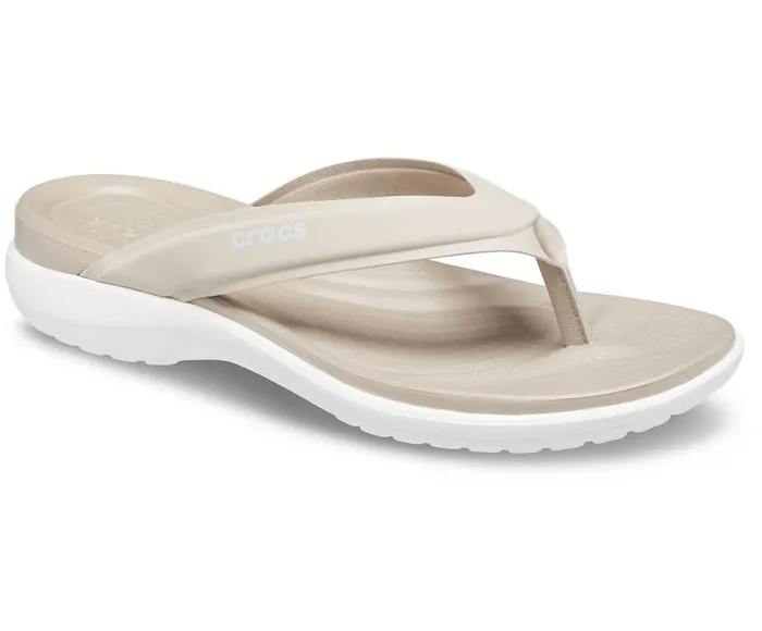 Crocs Sandals Capri V Sporty Flip Cobblestone 8211 Women