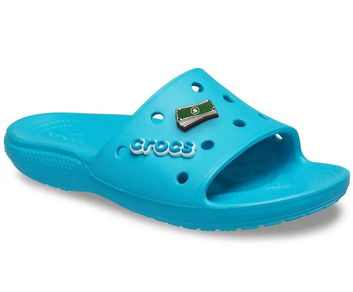 Crocs Sandals Classic Crocs Slide Digital Aqua 8211 WomenMen