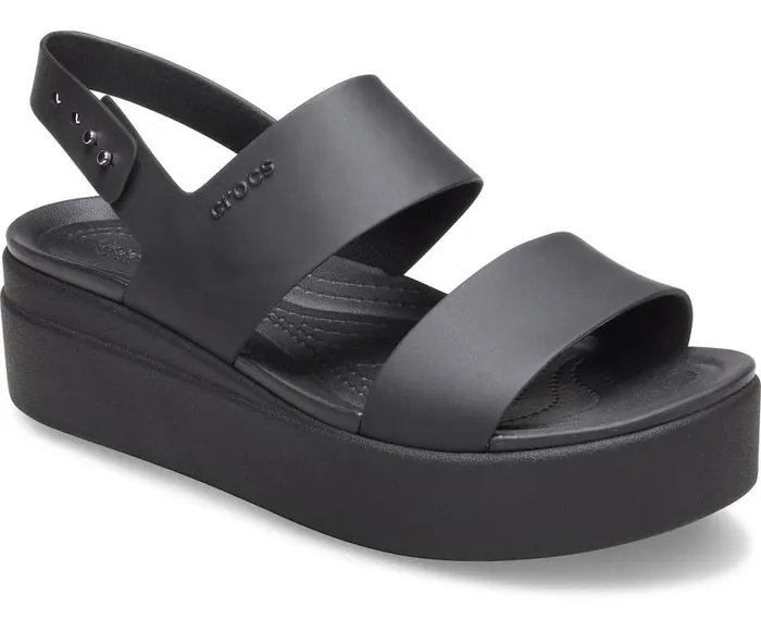 Crocs Sandals Crocs Brooklyn Low Wedge Black Black 8211 Women
