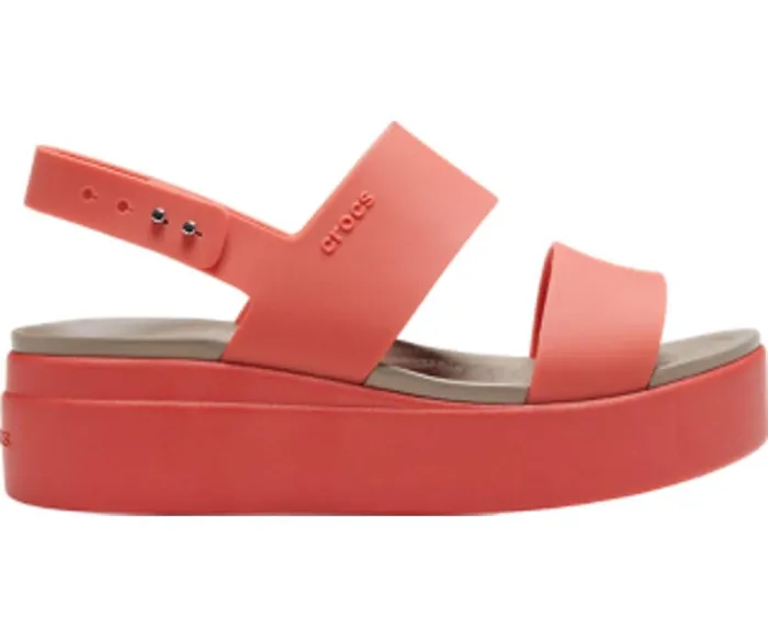 Crocs Sandals Crocs Brooklyn Low Wedge Spicy Orange Spicy Orange 8211 Women