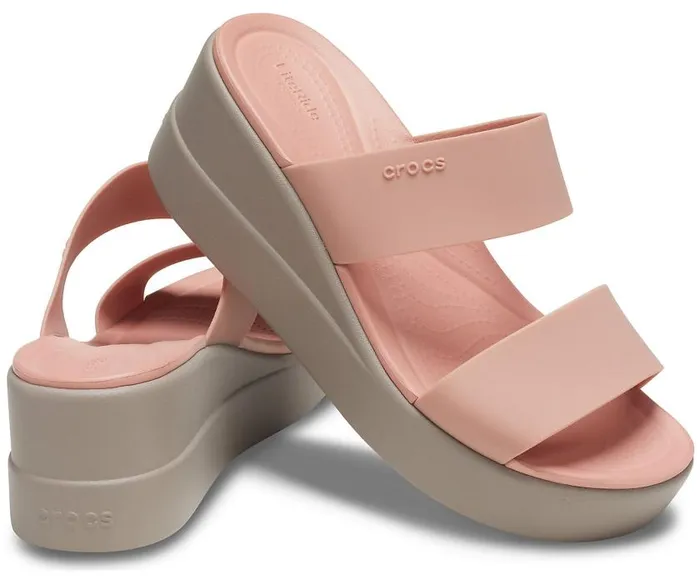 Crocs Sandals Crocs Brooklyn Mid Wedge Pale Blush 8211 Women
