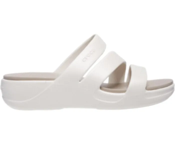 Crocs Sandals Crocs Monterey Strappy Wedge Oyster 8211 Women