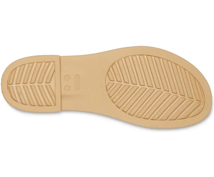 Crocs Sandals Crocs Tulum Open Flat Black Tan 8211 Women