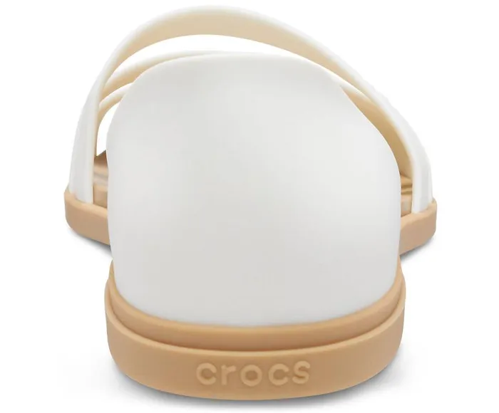 Crocs Sandals Crocs Tulum Open Flat Oyster Tan 8211 Women
