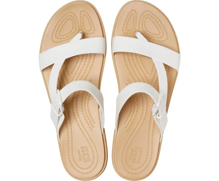 Crocs Sandals Crocs Tulum Toe Post Sandal Oyster Tan 8211 Women