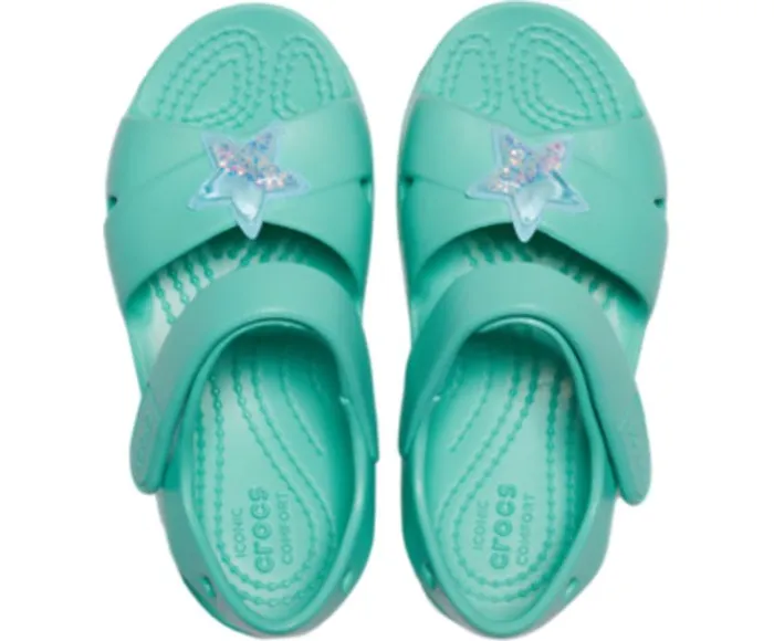 Crocs Sandals Kids039 Classic CrossStrap Charm Sandal Pistachio 8211 Girls