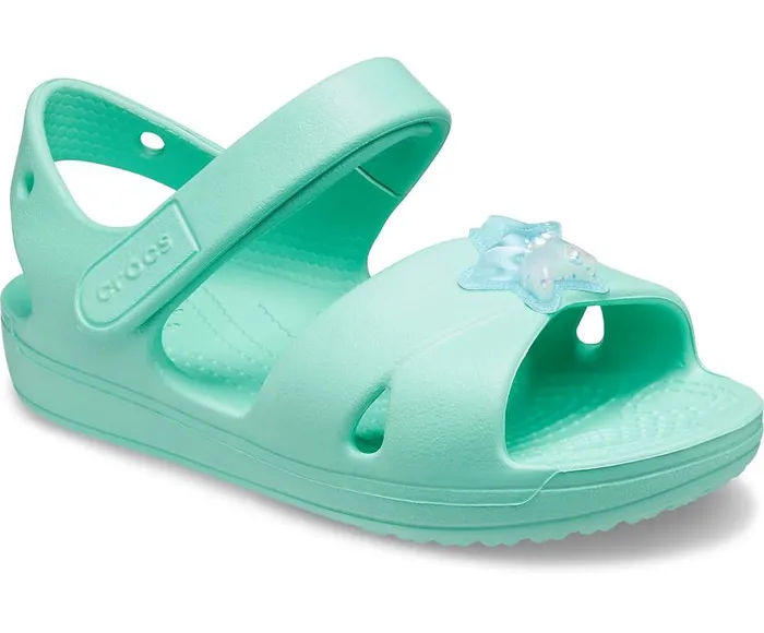 Crocs Sandals Kids039 Classic CrossStrap Charm Sandal Pistachio 8211 Girls