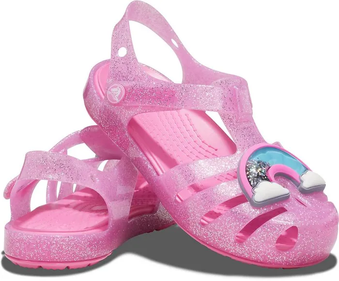 Crocs Sandals Kids039 Crocs Isabella Charm Sandal Pink Lemonade 8211 Girls