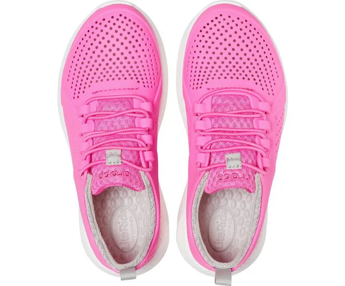 Crocs Sneakers Kids LiteRide Pacer Electric Pink White 8211 GirlsBoys