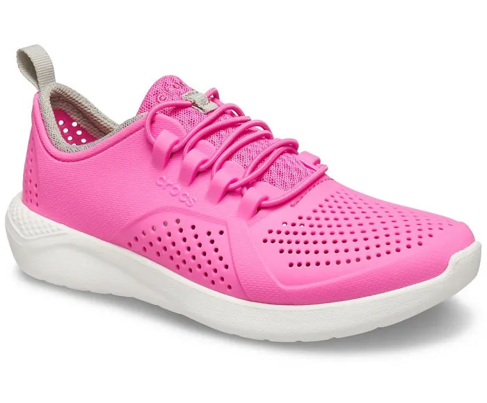 Crocs Sneakers Kids LiteRide Pacer Electric Pink White 8211 GirlsBoys