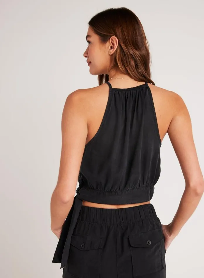 Cropped Side Tie Halter 8211 Black Women Bella Dahl Sleeveless Cropped Side Tie Halter 8211 Black Women Bella Dahl Sleeveless
