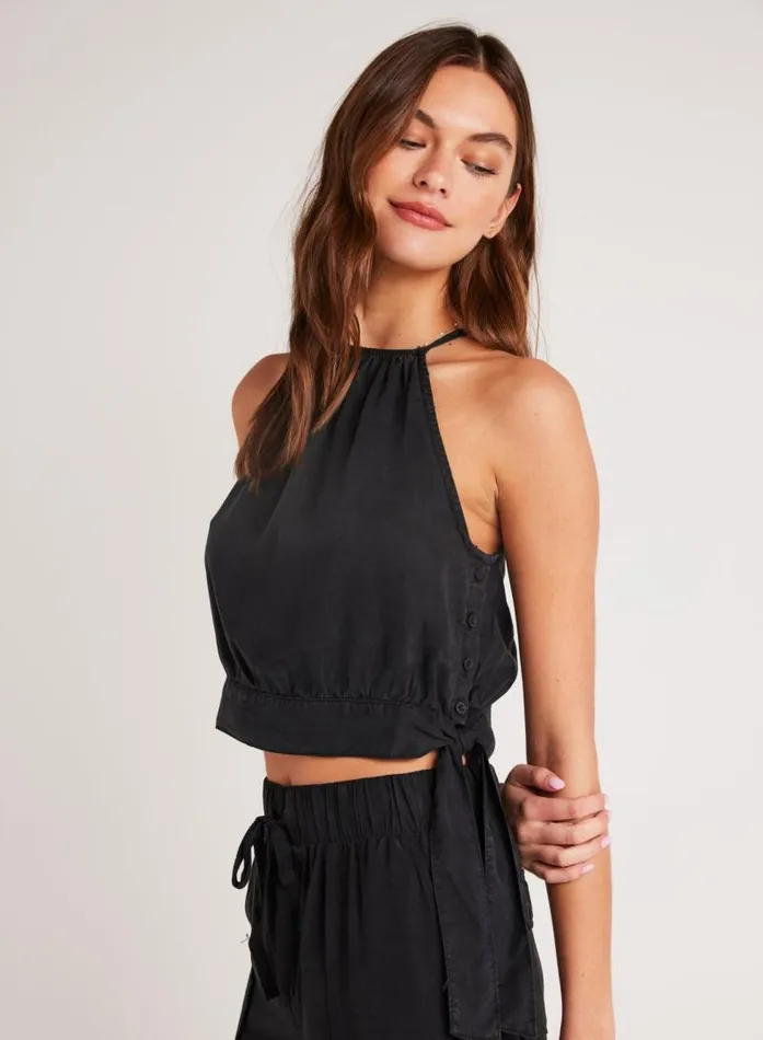 Cropped Side Tie Halter 8211 Black Women Bella Dahl Sleeveless Cropped Side Tie Halter 8211 Black Women Bella Dahl Sleeveless