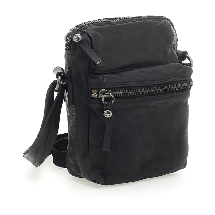 Crossbody Bags Men Campomaggi Dioniso Black Crossbody Bags Men Campomaggi Dioniso Black