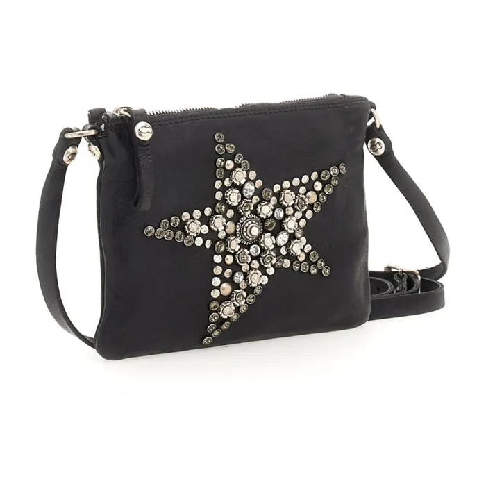 Crossbody Bags Women Campomaggi Stella Alpina Black Crossbody Bags Women Campomaggi Stella Alpina Black
