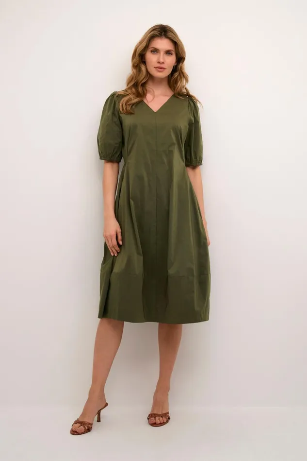CULTURE Basics CUantoinett Dress Burnt Olive 8211 Women