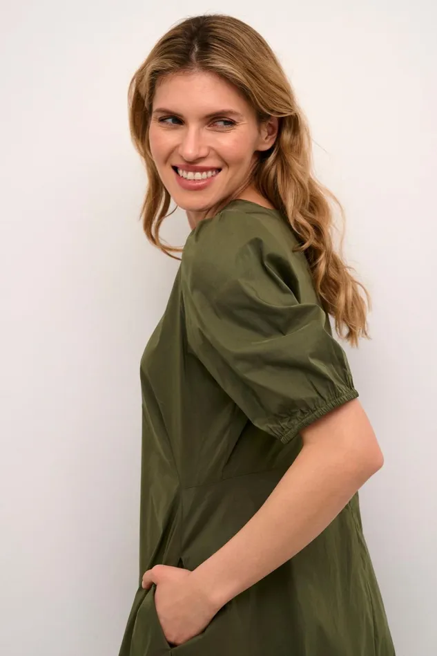 CULTURE Basics CUantoinett Dress Burnt Olive 8211 Women