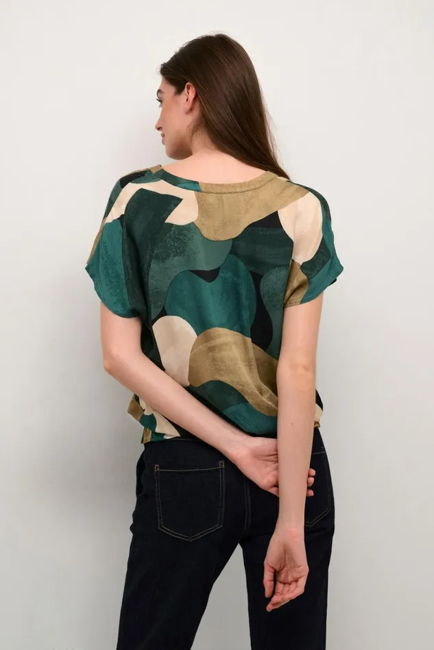 CULTURE Blouses CUdana Blouse Green Art 8211 Women