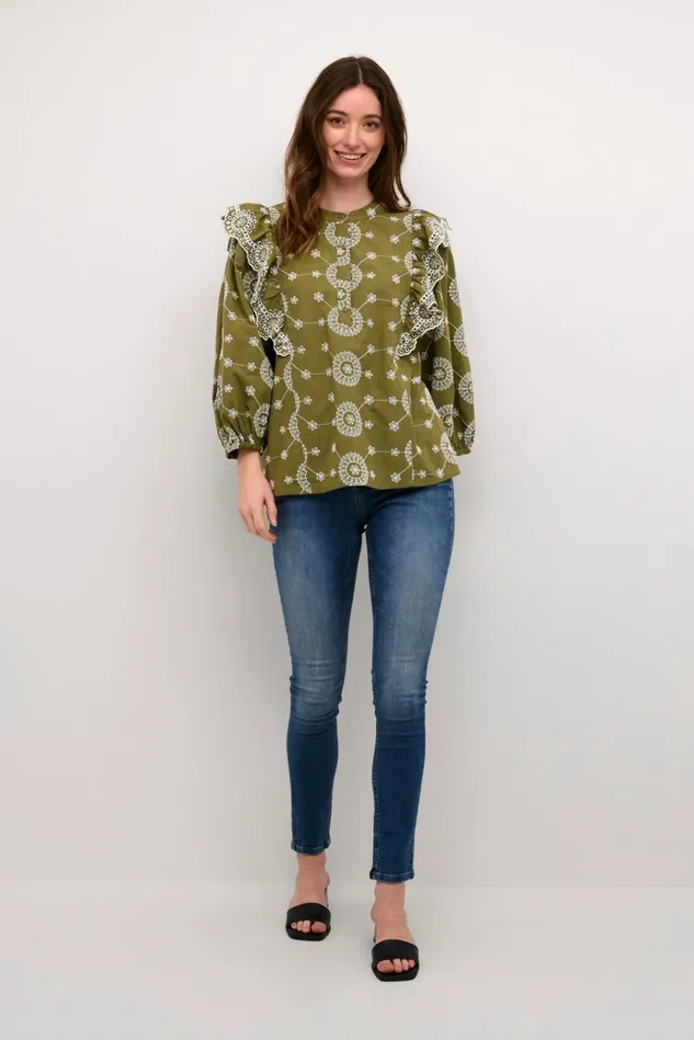 CULTURE Blouses CUisa Blouse Burnt Olive 8211 Women