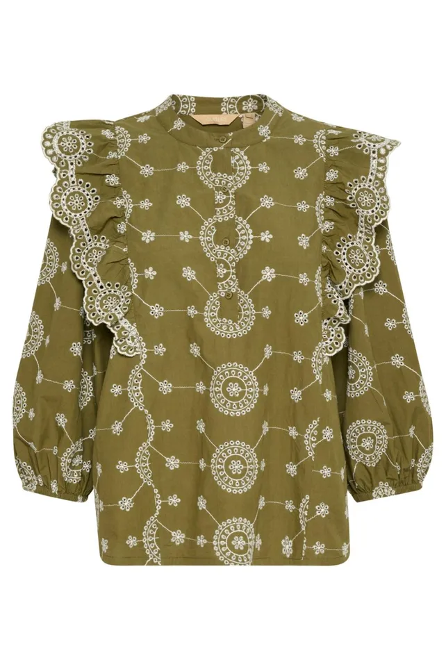 CULTURE Blouses CUisa Blouse Burnt Olive 8211 Women