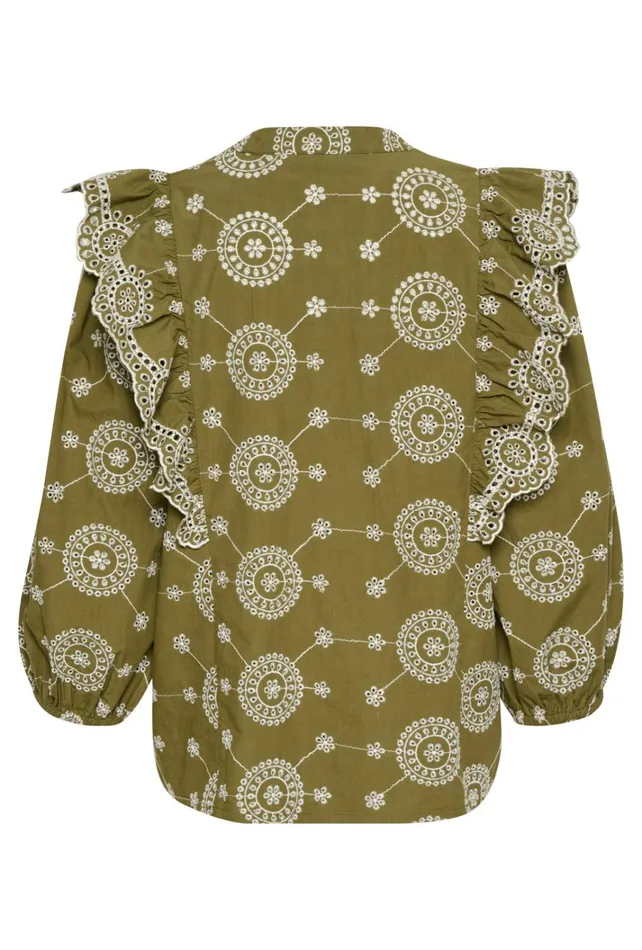 CULTURE Blouses CUisa Blouse Burnt Olive 8211 Women