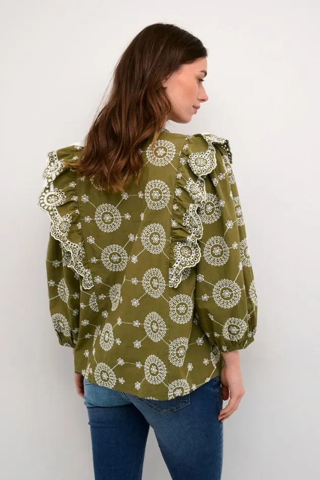 CULTURE Blouses CUisa Blouse Burnt Olive 8211 Women